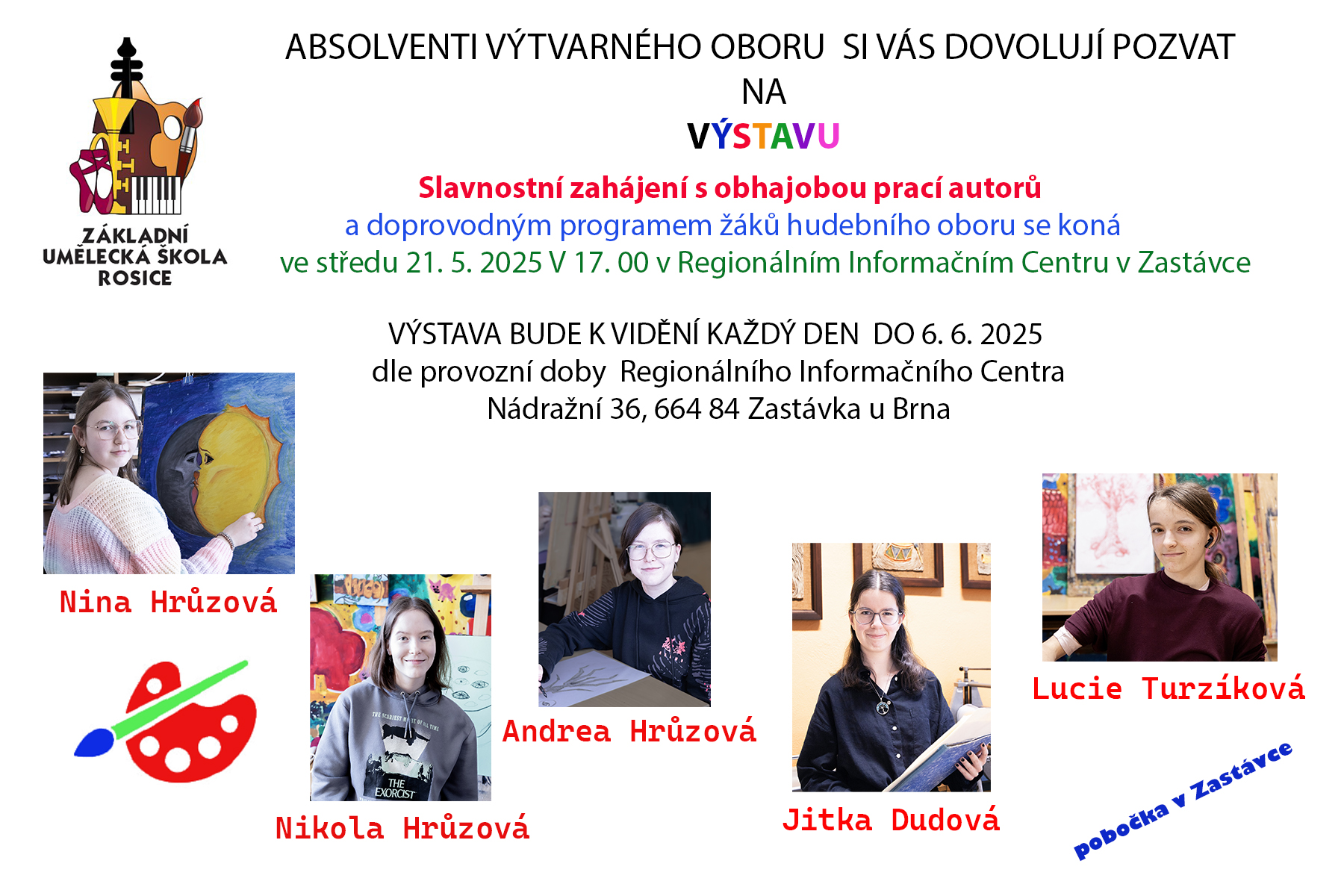 Absolventská výstava ZUŠ 2025
