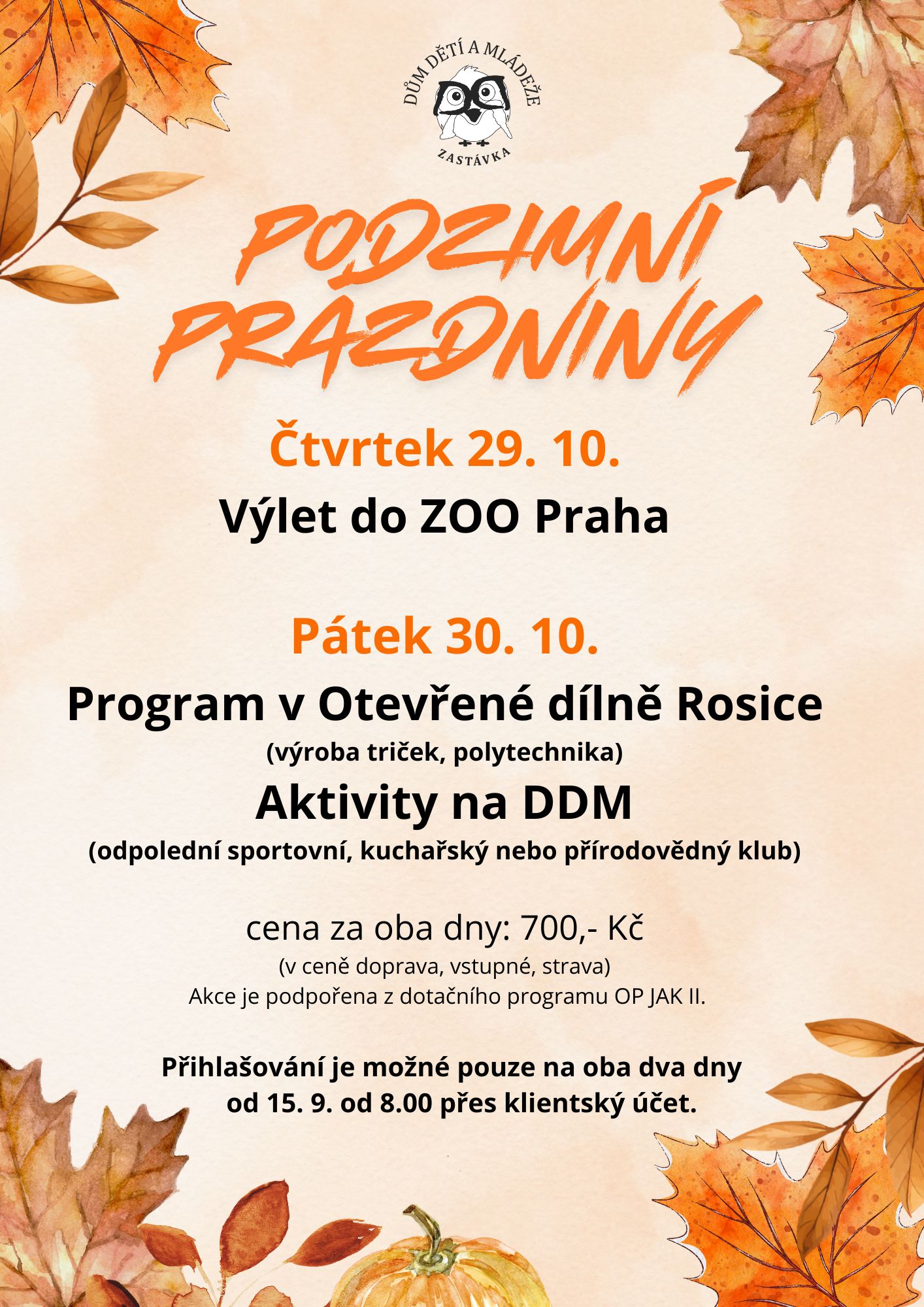 Podzimní prázdniny